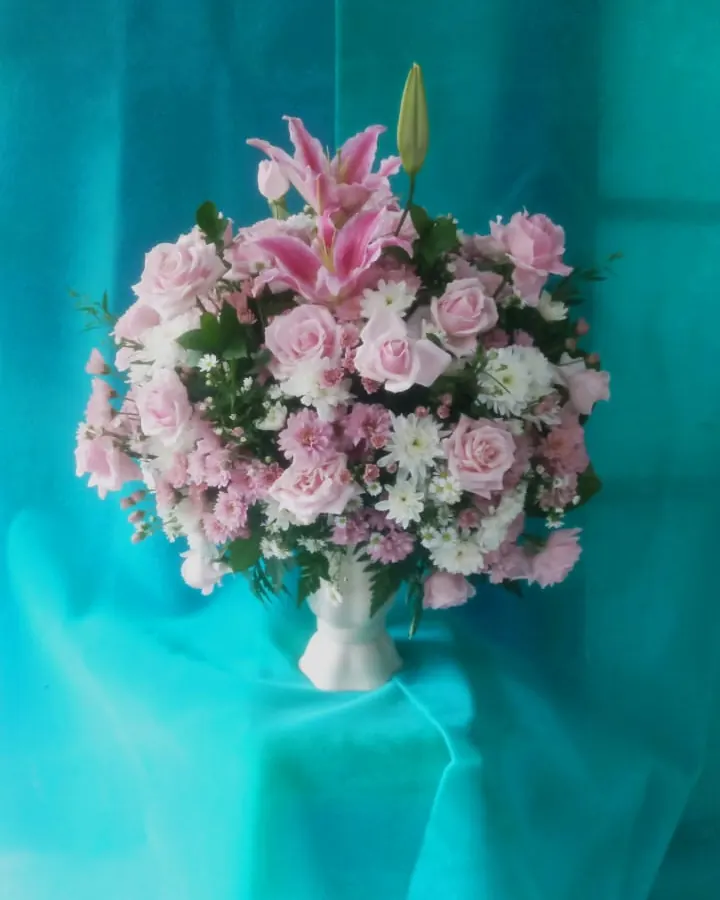 Vas Bunga Pink